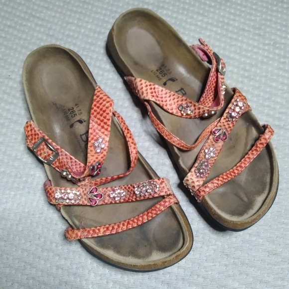 Birkenstock Shoes - Birkenstock Betula snake print decorative jewelry Sz EU 41 / US 9.5
